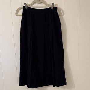 Polo by Ralph Lauren Classic Black A-Line Skirt 1980s vintage Ralph Lauren